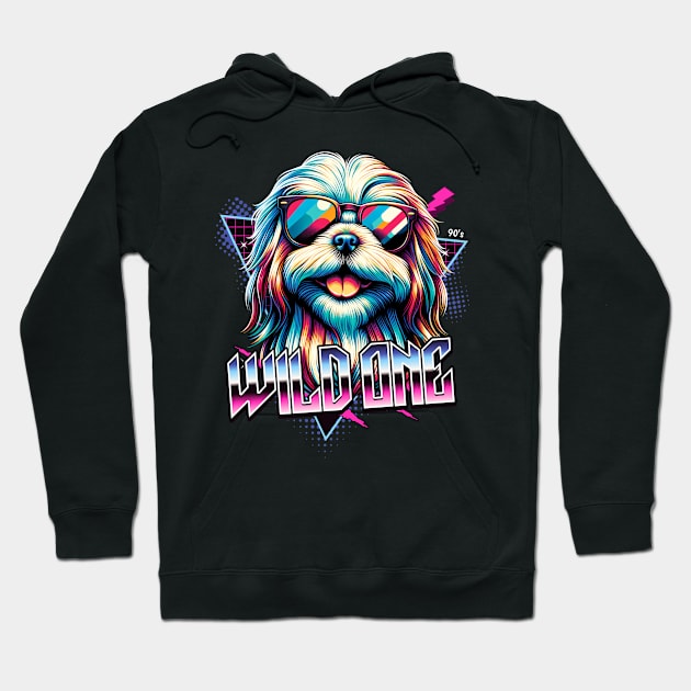 Wild One Shih Tzu Hoodie by Miami Neon Designs